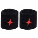 Polsini Star Vie Star nero logo rosso