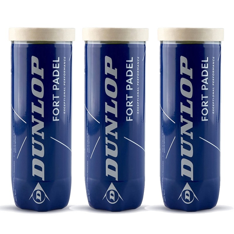 Pack 3 tubo palline Dunlop Fort Padel Pack 3 tubo palline Dunlop Fort Padel