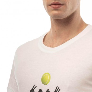 Maglietta Hydrogen Tennis Ball bianco