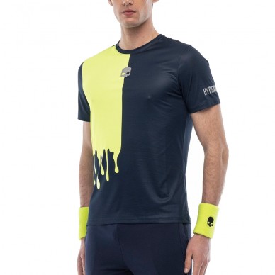 Maglietta Hydrogen Drip Tech blu marino fluor