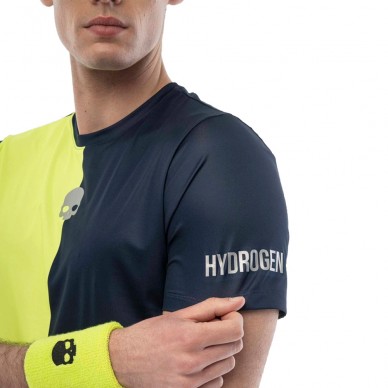 Maglietta Hydrogen Drip Tech blu marino fluor