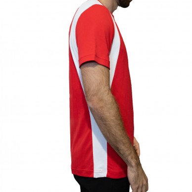 Maglietta Hydrogen Inlay Tech rosso bianco