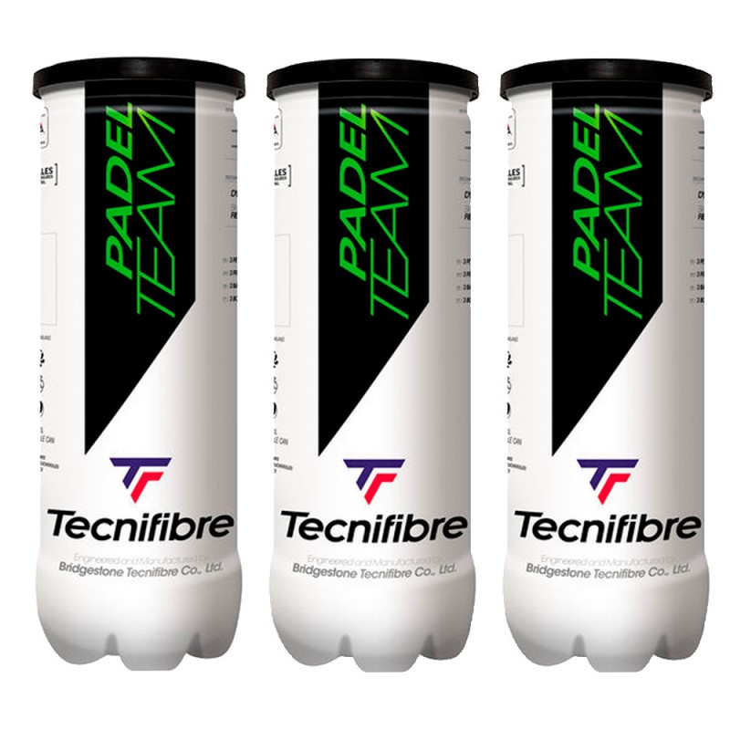 Pack 3 tubo palline Tecnifibre Padel Team Pack 3 tubo palline Tecnifibre Padel Team