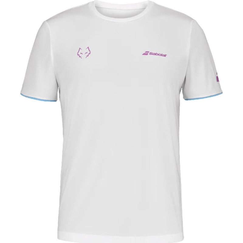 Maglietta Babolat Crew Neck Tee Lebrón Bianca Maglietta Babolat Crew Neck Tee Lebrón Bianca
