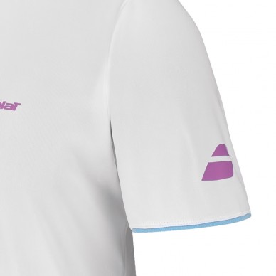 Maglietta Babolat Crew Neck Tee Lebrón Bianca