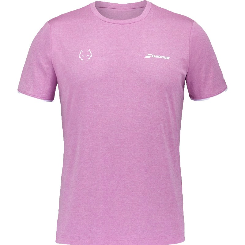 Maglietta Babolat Crew Neck Tee Lebrón Rosa Maglietta Babolat Crew Neck Tee Lebrón Rosa