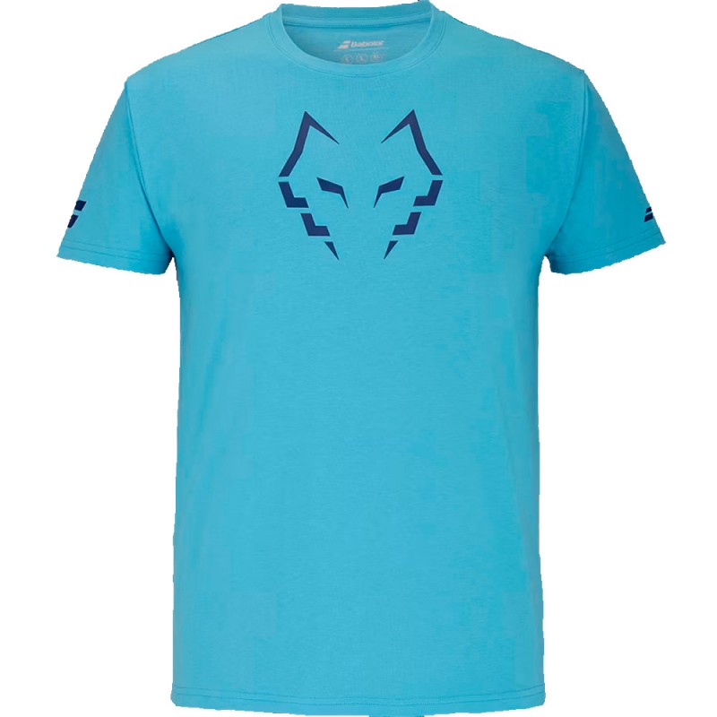 Maglietta Babolat Cotton Tee Lebrón Blu Ciano Maglietta Babolat Cotton Tee Lebrón Blu Ciano