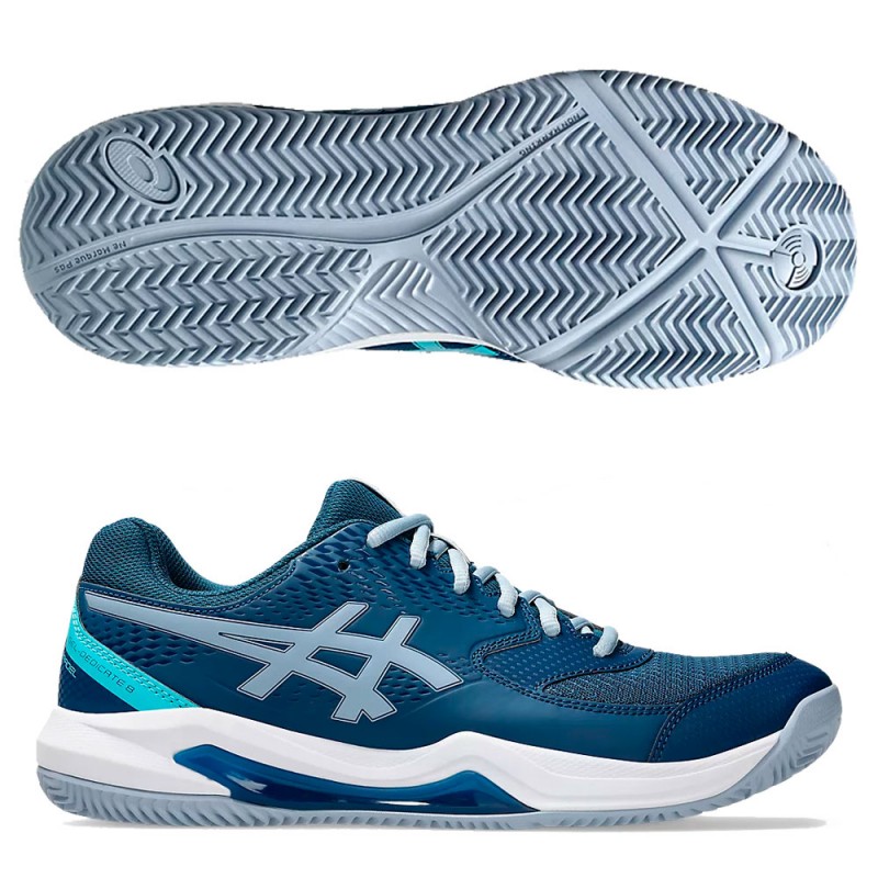 Scarpe Asics Gel Dedicate 8 Padel Mako Blue Grey Blue 2025 Scarpe Asics Gel Dedicate 8 Padel Mako Blue Grey Blue 2025