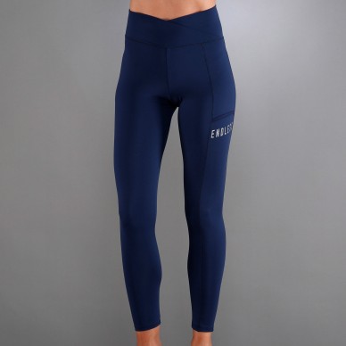Leggings Endless Cross Pocket Blu navy