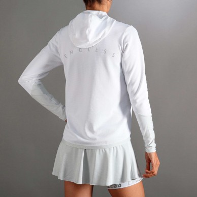 Felpa Endless Breath Line Bianco