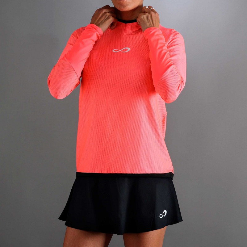 Felpa Endless Breath Line Bright Coral
