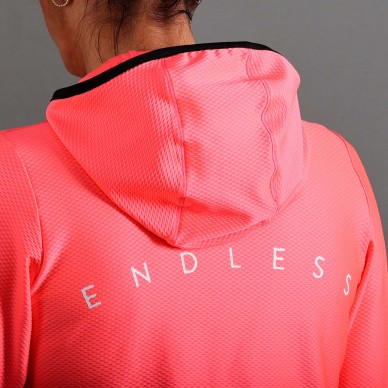 Felpa Endless Breath Line Bright Coral