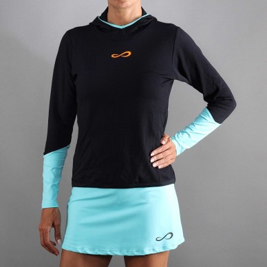 Felpa Endless Breath Line Black Aqua