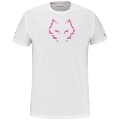 Maglietta Babolat Cotton Tee Lebrón Bianca