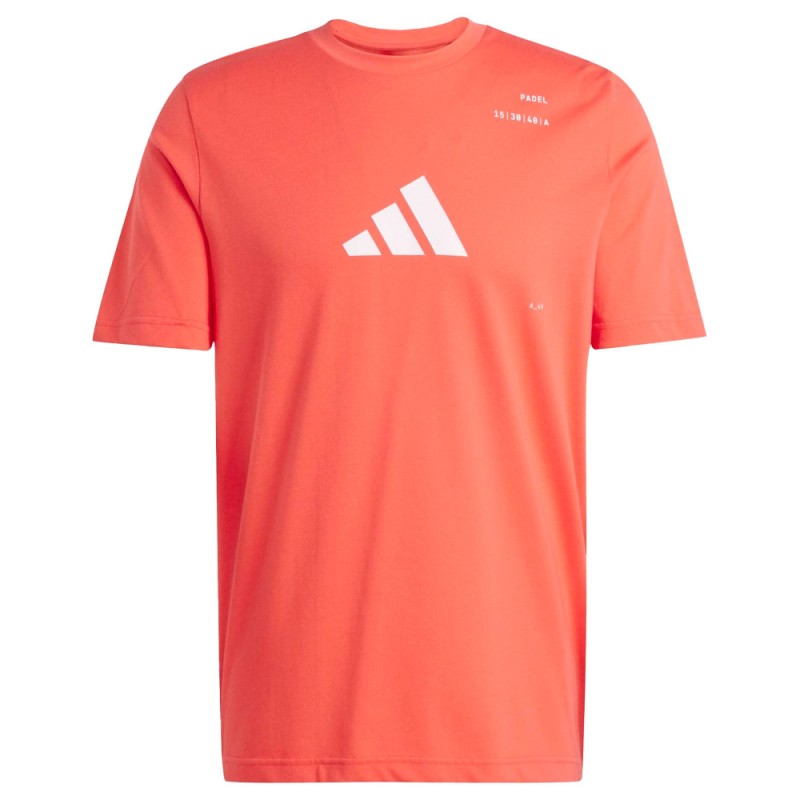 Maglietta Adidas M Padel rossa Maglietta Adidas M Padel rossa