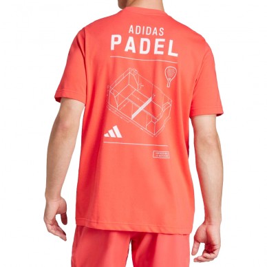 Maglietta Adidas M Padel rossa
