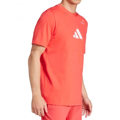 Maglietta Adidas M Padel rossa