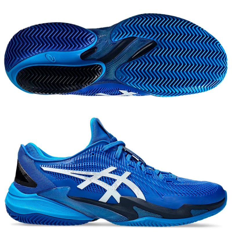 Scarpe Asics Court FF3 Novak Clay tuna blue pure silver 2025