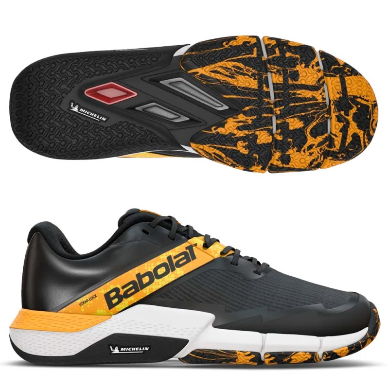 Scarpe Babolat Movea 2 Men black saffron 2025 Scarpe Babolat Movea 2 Men black saffron 2025