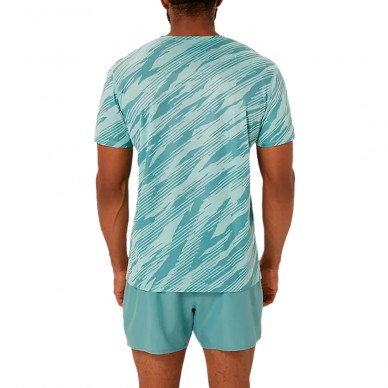 Maglietta Asics Core All over Print SS Top oasis green
