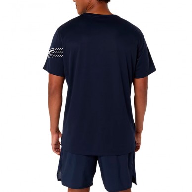 Maglietta Asics Icon SS Top blu marino