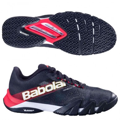 Scarpe Babolat Jet Premura 2 Men black tomato red 2025
