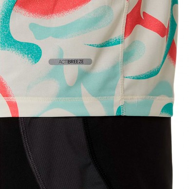 Maglietta Asics Road All Over Print multicolor