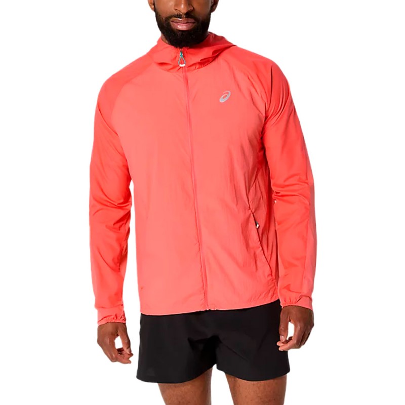 Giubbotto Asics Road Packable corallo Giubbotto Asics Road Packable corallo