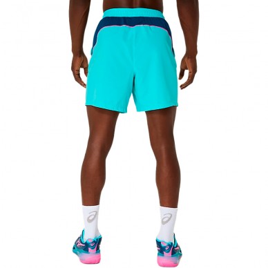 Pantaloncini Asics Padel Court 7IN blu turchese