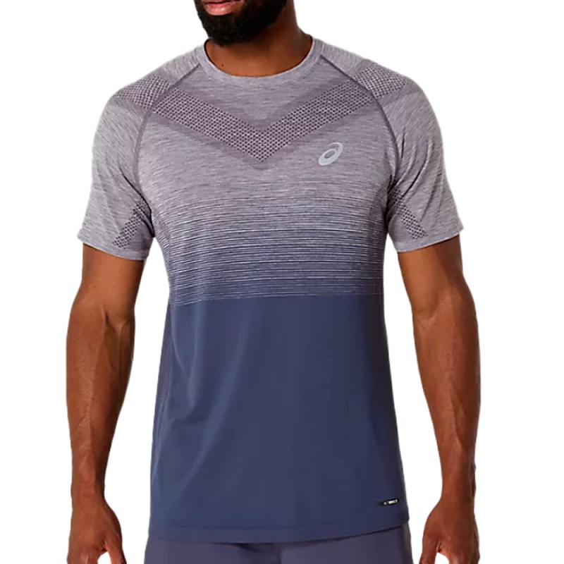 Maglietta Asics Seamless SS Top grigio blu Maglietta Asics Seamless SS Top grigio blu