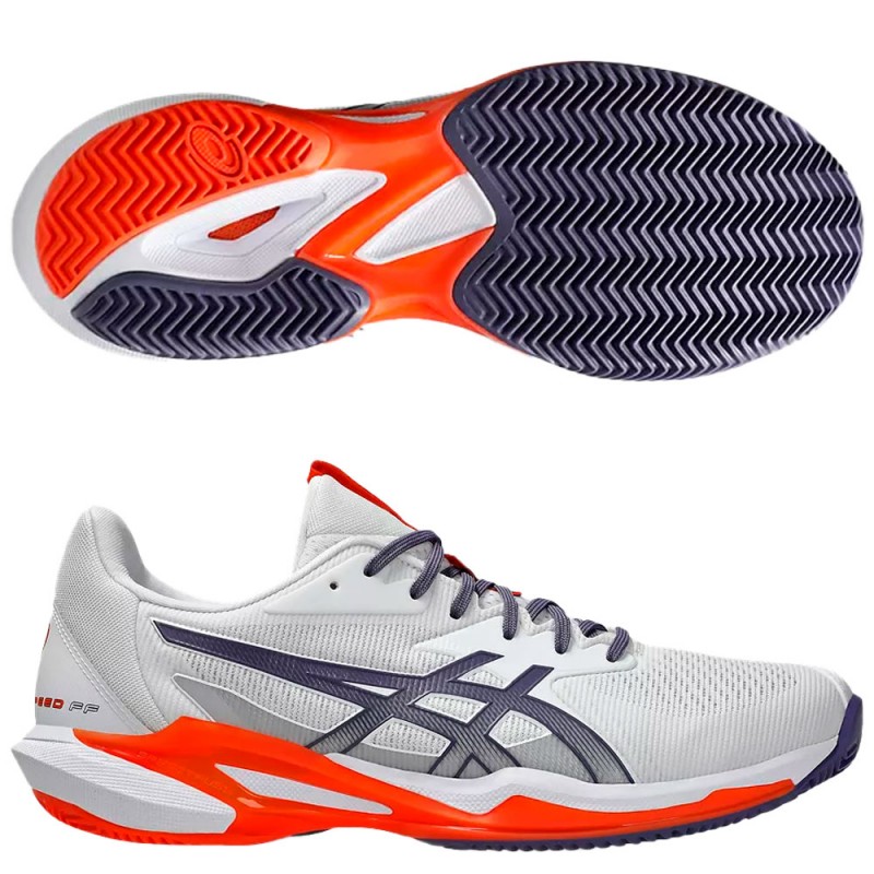 Scarpe Asics Solution Speed FF 3 Clay white greyish purple 2025 Scarpe Asics Solution Speed FF 3 Clay white greyish purple 2025