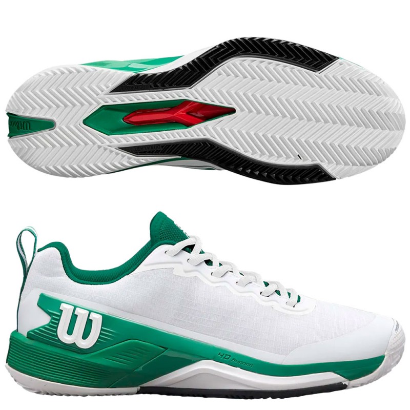 Scarpe Wilson Rush Pro 4.5 Clay white bosphorus 2025