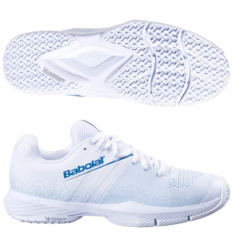Scarpe Babolat Sensa Women White Cool Blue 2025