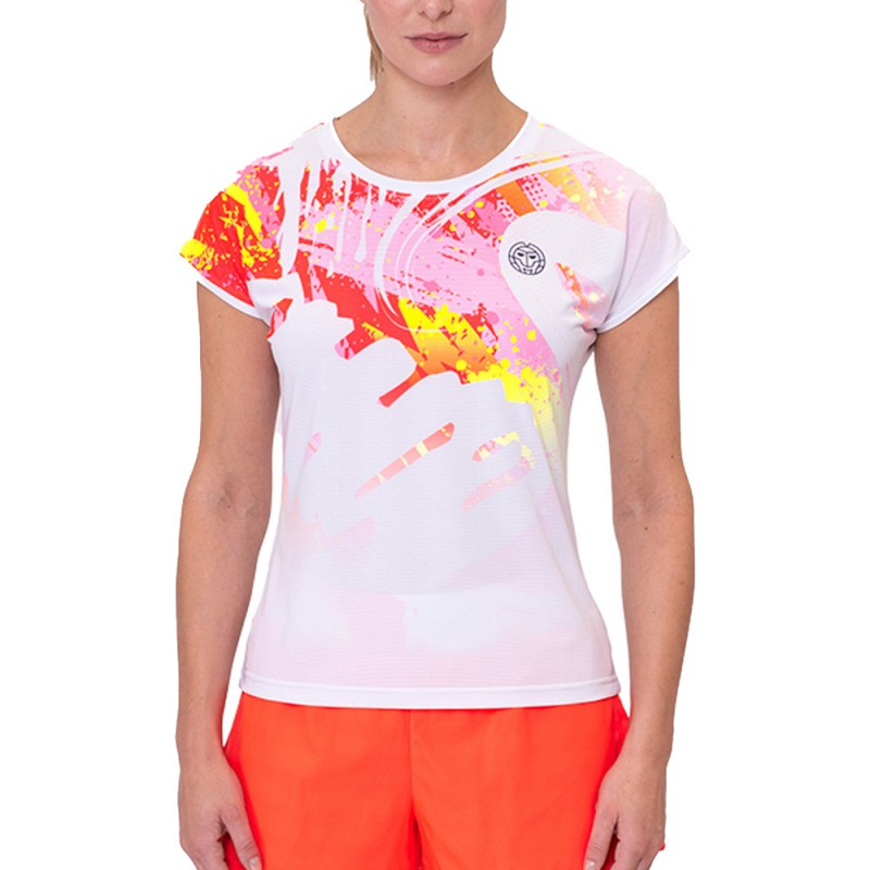 Maglietta Bidi Badu Wild Arts Capsleeve bianca rosa Maglietta Bidi Badu Wild Arts Capsleeve bianca rosa