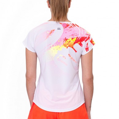 Maglietta Bidi Badu Wild Arts Capsleeve bianca rosa