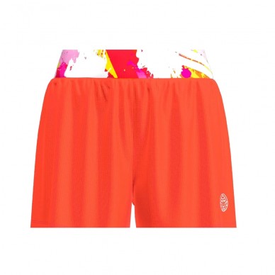 Pantaloncini Bidi Badu Wild Arts Stampato 2IN1 bianco rosa