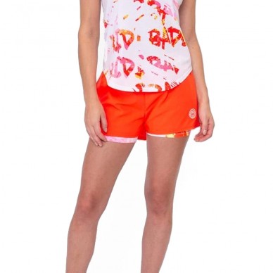 Pantaloncini Bidi Badu Wild Arts Stampato 2IN1 bianco rosa