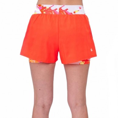 Pantaloncini Bidi Badu Wild Arts Stampato 2IN1 bianco rosa