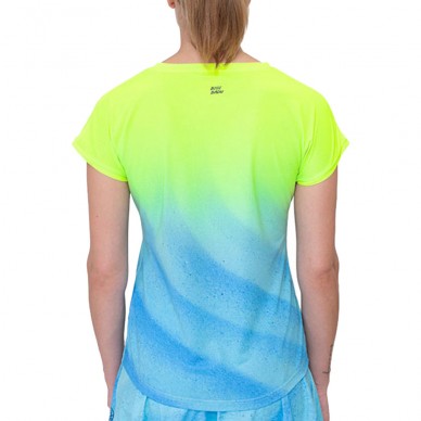 Maglietta Bidi Badu Beach Spirit Capsleeve gialla blu