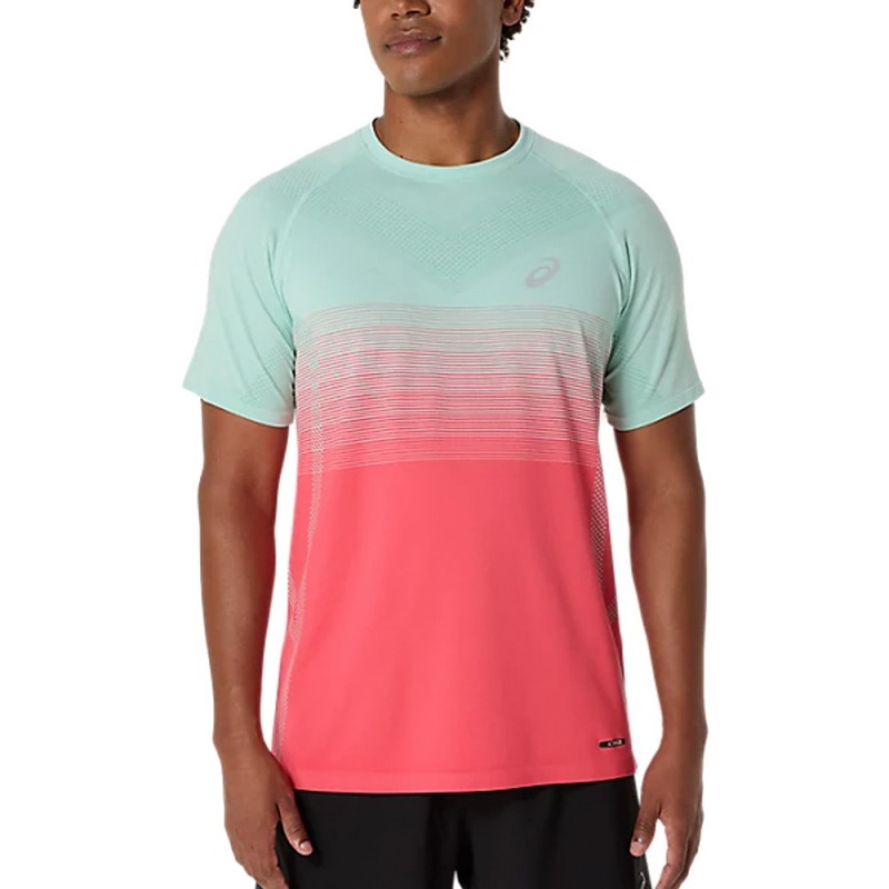 Maglietta Asics Seamless SS Top coral verde