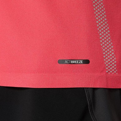 Maglietta Asics Seamless SS Top coral verde