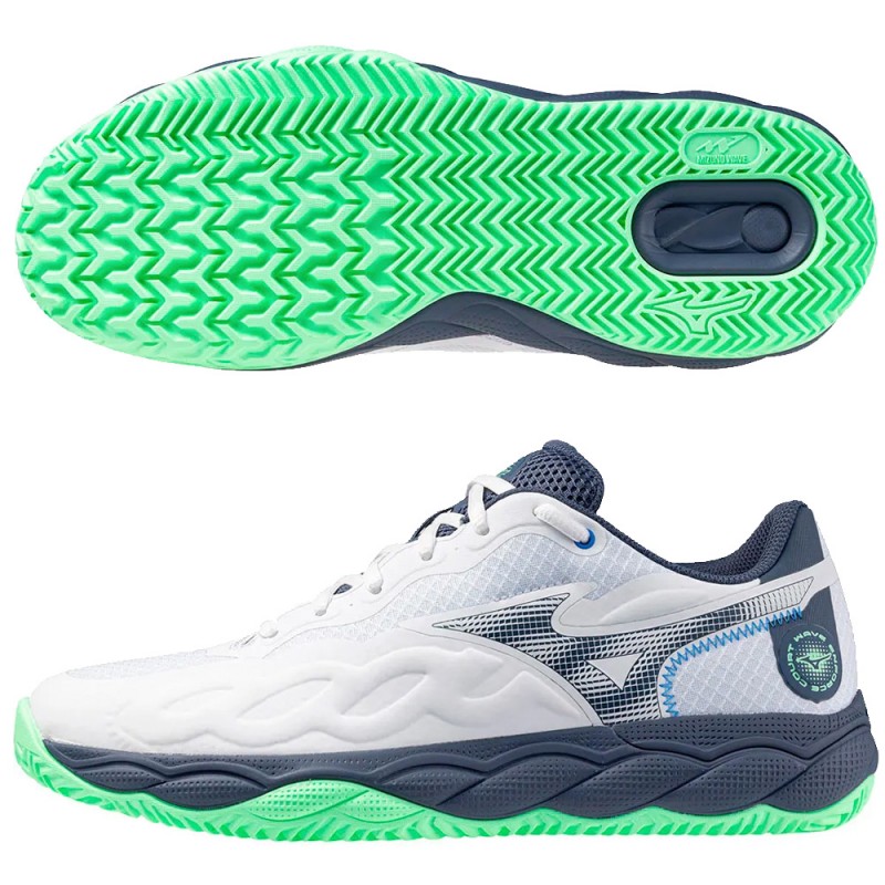 Scarpe Mizuno Wave Enforce Court CC white green 2025 Scarpe Mizuno Wave Enforce Court CC white green 2025