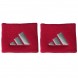 Polsini Adidas S rossi con logo grigio