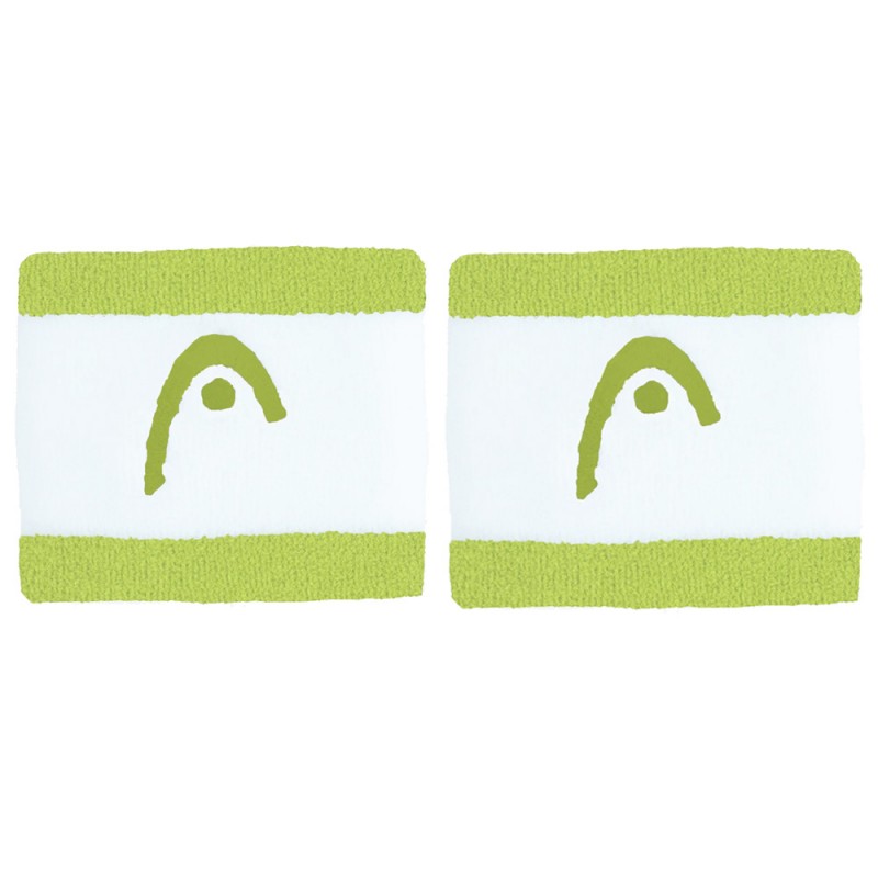 Polsini Head Striped 2.5 lime bianche