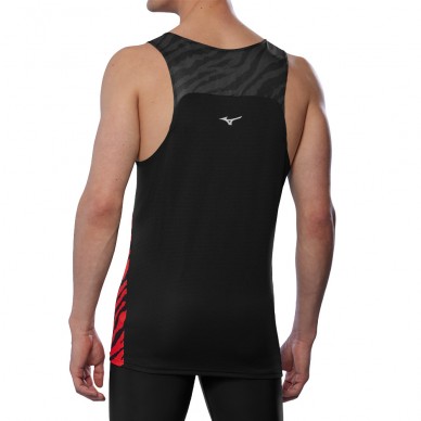 Maglietta Mizuno Dryaeroflow Graphic Tank rossa blu