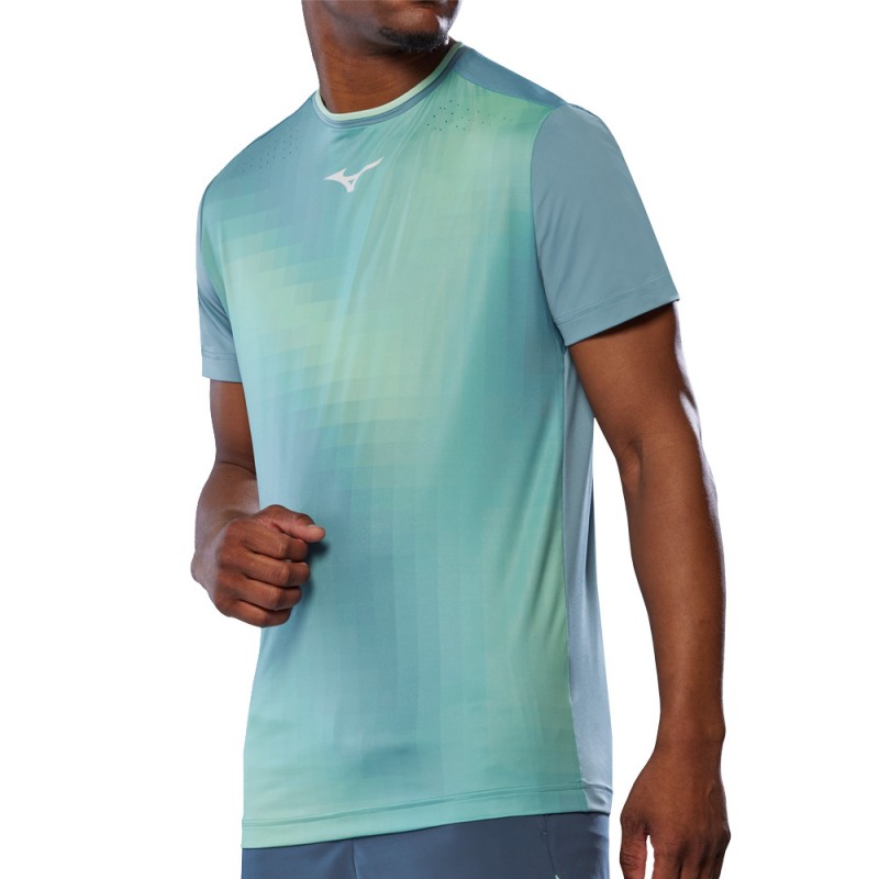 Maglietta Mizuno Tennis Shadow Graphic Tee blu