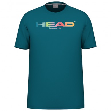 Maglietta Head Rainbow verde azulado