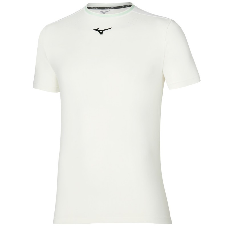 Maglietta Mizuno Tennis Shadow Graphic Tee bianca Maglietta Mizuno Tennis Shadow Graphic Tee bianca