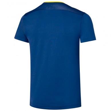 Maglietta Mizuno Tennis Shadow Graphic Tee azzurra gialla