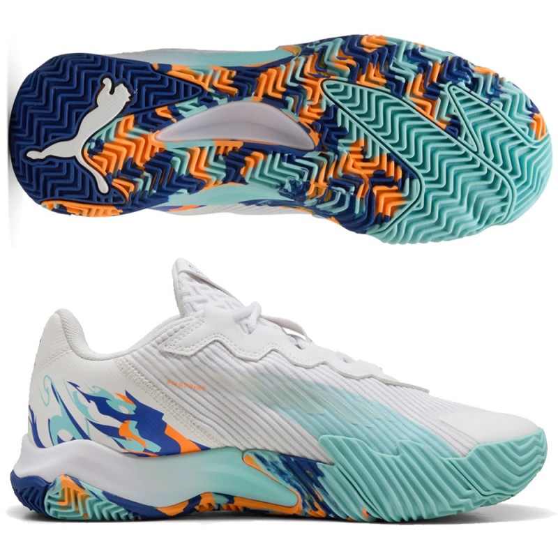 Scarpe Puma Nova Elite white vivid blue 2025